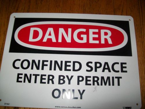 Danger sign confined space