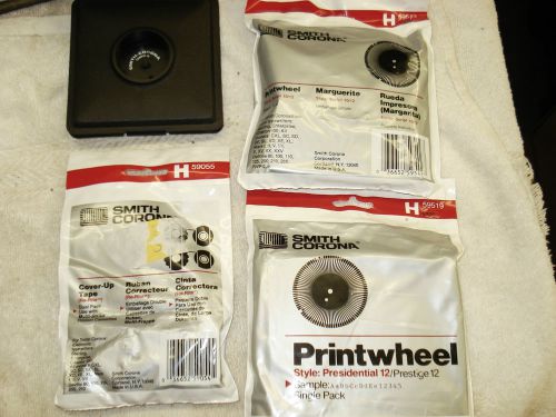 Smith Corona Cover-Up Tape, Printwheel Script 10/12 &amp; Printwheel Presidential 12