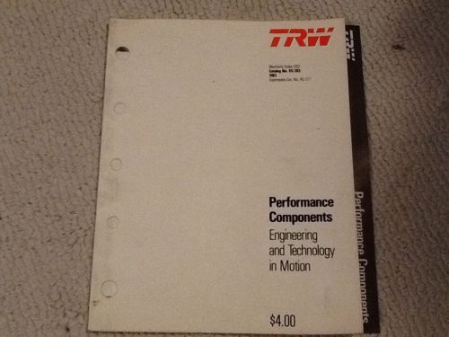 TRW Performance Componets Catalog RC-283 RC-277 1983