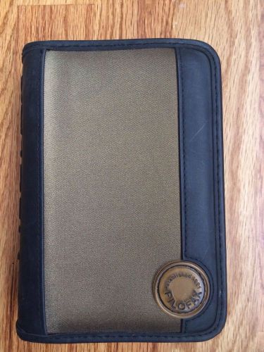 Filofax cosmic pocket organizer bronze metallic full zip binder planner small for sale