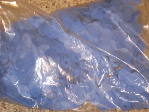lot of 2000 blue rubber washer gaskets 3/16 hole 3/4 wide 1/32