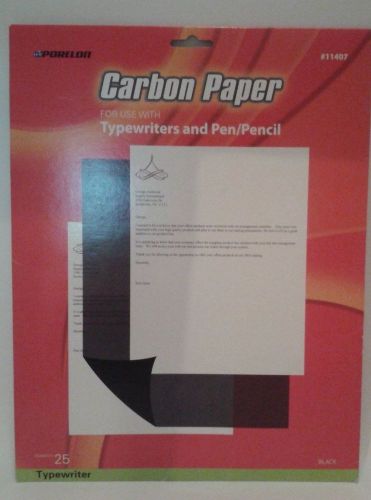 Porelon Carbon Paper 25 Sheets 8 1/2&#034; x 11&#034;