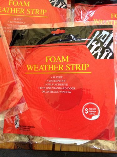 Foam insulation tape weather seal insulate window door 10, 18&#039; rolls for sale