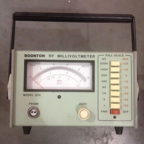 Boonton RF millivolt meter 92e and Probe VOLT METER
