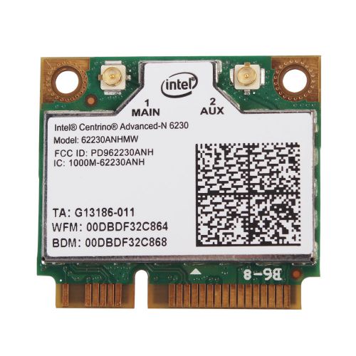New Intel 6230 6230agn 62230ANHMW WiFi Bluetooth3.0 Dualband PCI-E WLAN Card