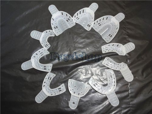 1SET/10pcs Plastic Dental Impression Trays Denture Instrument