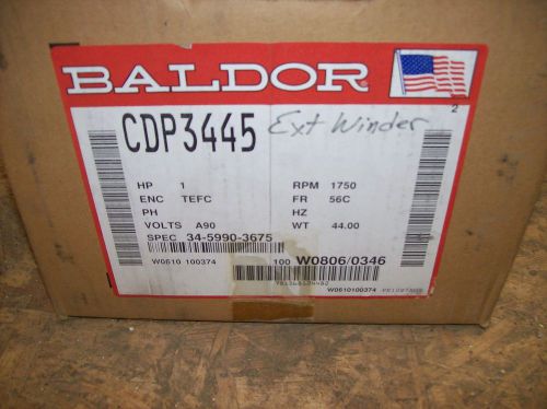 CDP3445 1 HP, 1750 RPM NEW BALDOR  ELECTRIC MOTOR