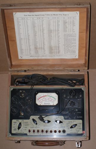 Weston Model 774-4 tube tester analyzer multimeter