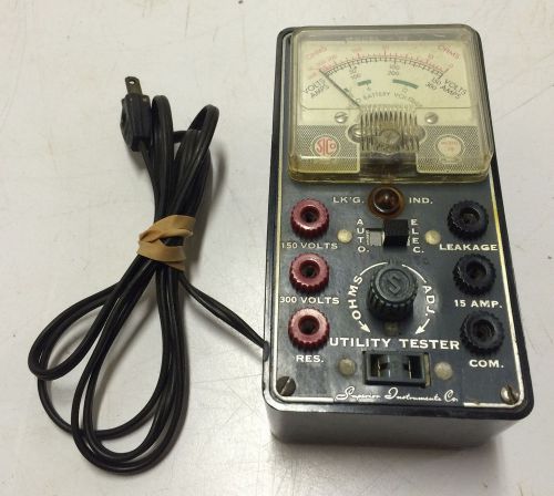 Vintage Superior Instruments Model 70 Utility Tester TV Auto Battery Electric