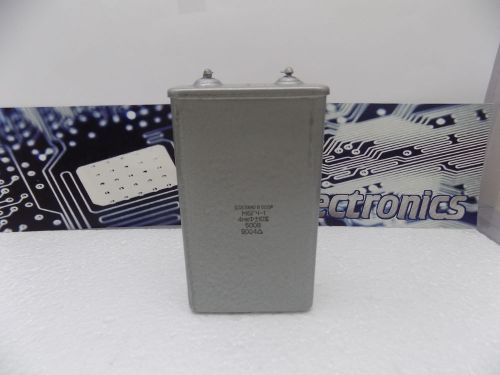 1x MBGCH-1 -( 4uF 10%, 500V )- PIO Capacitors МБГЧ-1 NOS Made in USSR