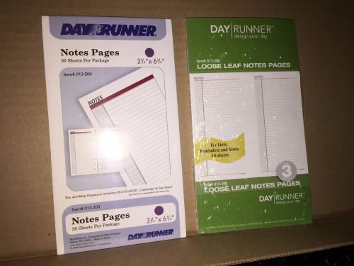 Day Runner Refill, Notes, 30/Pack LOT OF 2