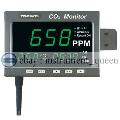 TENMARS TM-187D Large LED Screen CO2  / Temperature / Humidity / Datalogger