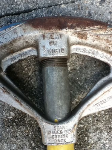 Heavy duty benfield bender 1&#034; emt and 3/4&#034; rigid conduit. for sale