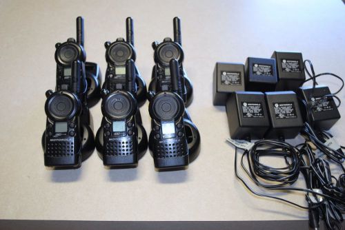 6 motorola cls1110 2 way radios with single chargers 30 day warranty for sale
