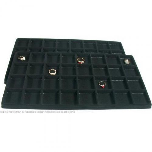 2 Display Tray Insert Black Travel 32 Compartment