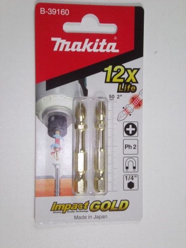 NEW Makita Impact GOLD B-39160 Torsion Phillip Bit 50MM PH2 Screwdriver Bit