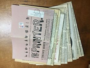 13 Issues - The Printer - Letterpress Journal 1986-1994