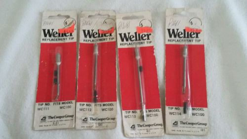WELLER WC111 WC112 WC 113 WC114 SOLDERING TIPS  FITS MODEL WC100 FREE SHIPPING
