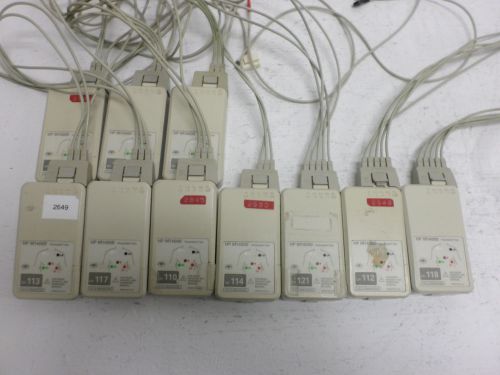 Lot of (13) HP M1400B Telemetry Transmitter with Leads M1421A M1420A M1425A