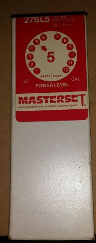 Masterset by 27SL5 .27 Caliber Plastic Strip Load Level 5 Red Qty-10 strips