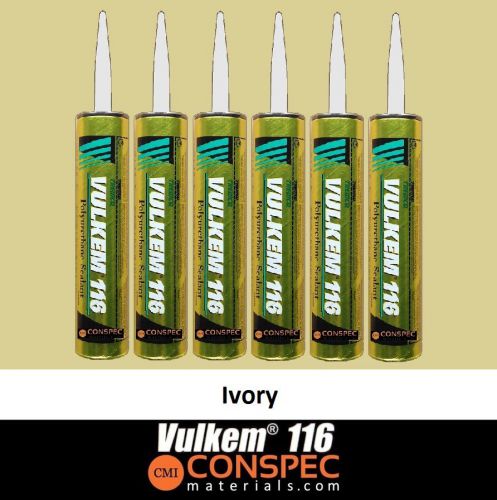Tremco Vulkem 116 IVORY Polyurethane Sealant - 10.1 oz Cartridge 6 TUBES