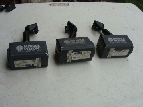 Lot of 3 Mobile Vision Camera In Car Video Systems with Mount