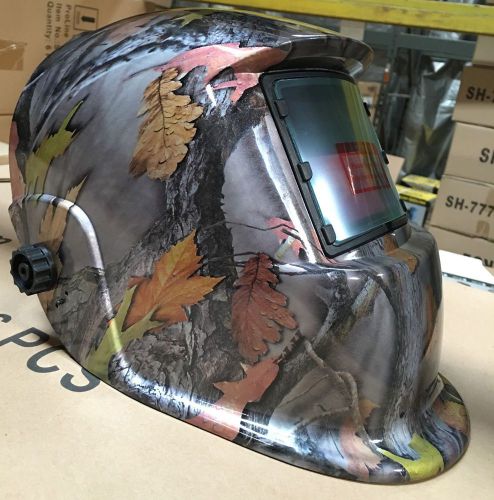 Leaf Solar Auto Darkening Welding &amp; Grinding Helmet Hood Mask Camouflage