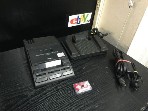 PHILIPS 720 720-T LFH720 LFH0720 MINI CASSETTE TRANSCRIBER~FOOT PEDAL~FREE SHIP
