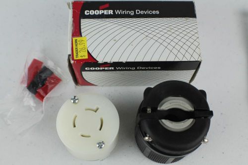 Cooper turn locking female connector twist lock l14-20r 20a 125/250v cwl1420c for sale