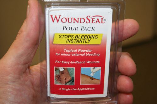 Lot of 10 - WOUND SEAL - Pour Pack - Stops Bleeding Instantly - Topical Powder