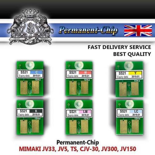 MIMAKI® BEST PERMANENT AUTO RESET CHIP SS21 JV33 |  JV5 | CJV300 | TS | JV150 UK
