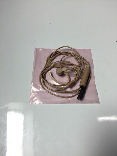 Motorola zmn6031a 3 wire covert fbi surveillance earpiece kit beige for sale