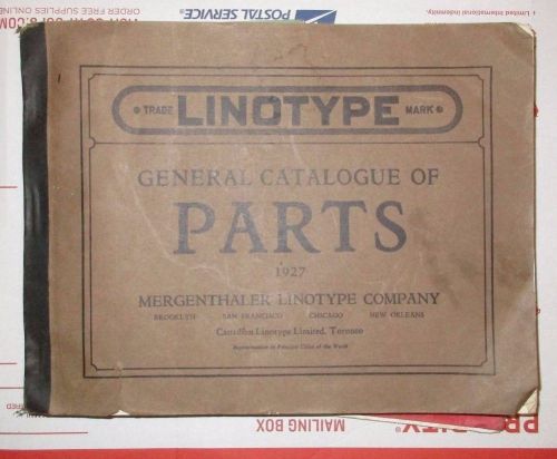 Mergenthaler Linotype Parts Catalog