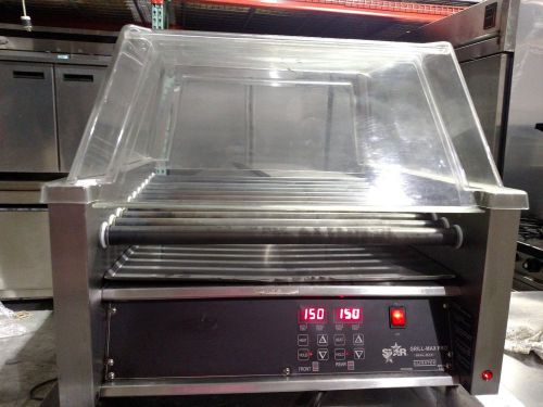 Star grill max pro hot dog roller mode75sce w/ sneezeguard and bun warmer combo! for sale