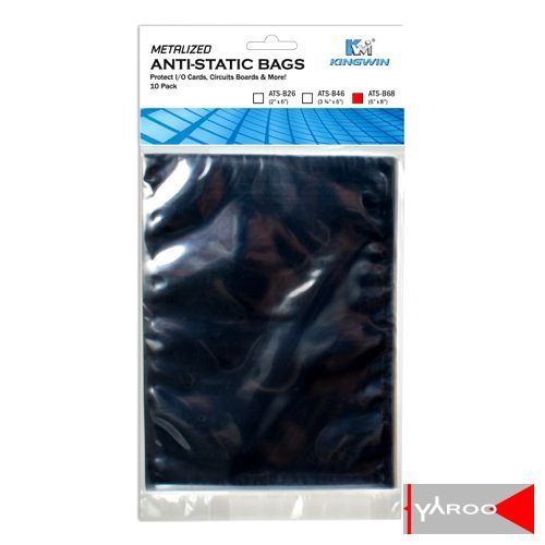 Kingwin 6-Inch x 8-Inch Anti Static Bag (ATS-B68) NEW