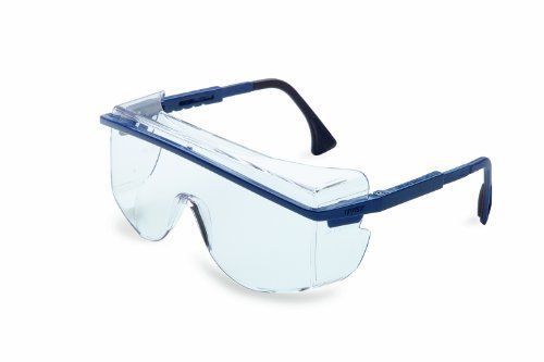 Uvex S2500C Astrospec OTG 3001 Safety Eyewear, Black Frame, Clear UV Extreme