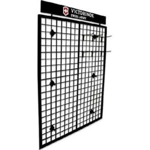 Victorinox 10015 wall display 48&#034;w x 60&#034;h x 4&#034;d with 30 hooks wire grid for sale