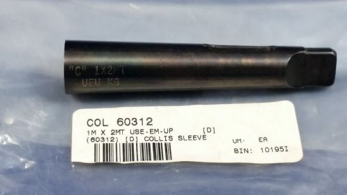 NEW Collis Use-Em-Up MT1 1MT to MT2 2MT Morse Taper Drill Sleeve Adapter 60312
