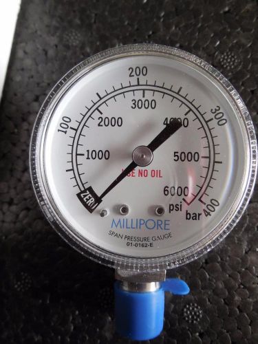 New millipore span pressure gauge 0-6000 psi ships today! for sale