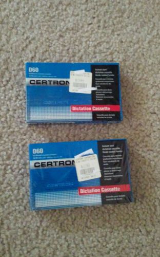 Certron D90 Dictation Cassette Tape set of 2
