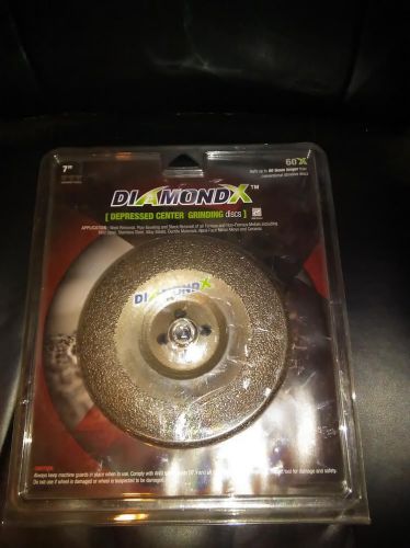 Diamond x 7&#034; grinding disc with depressed center for sale