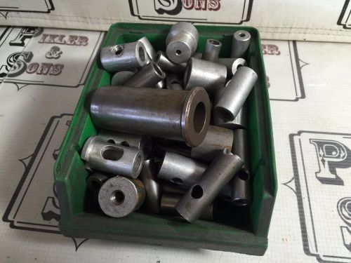 Huge lot of lathe mill boring drill bushings 1/2&#034; x 1/4&#034; to 1-1/4&#034; x 3/4&#034; for sale