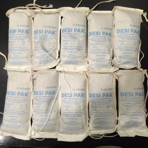 10 pack of 500+ Gram Desi Pak Moisture Absorbent Clay (over 12 pounds total!)