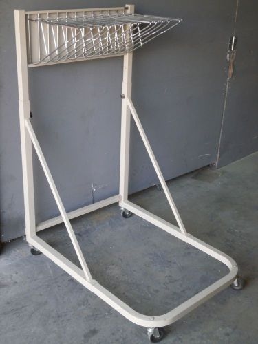 Planhold safco mobile blueprint art file hanger hanging clamp pivot arm rack for sale