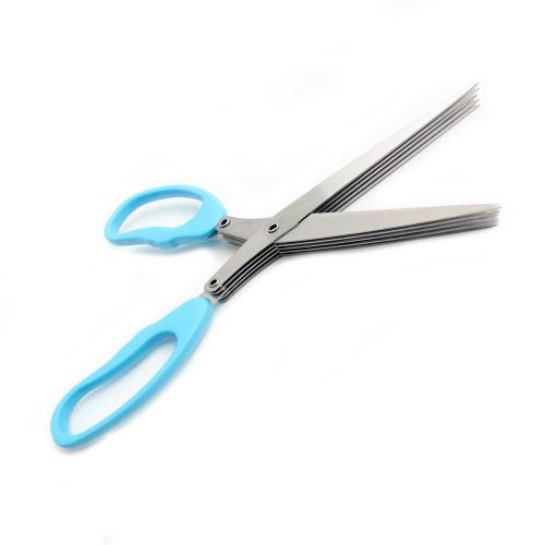 Paper Documents Cutting Shredder Scissors Stainless Steel 5 Multi Blades