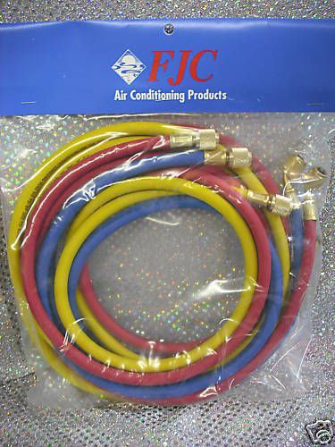Refrigeration r12/r22  hose set  96&#034; yellow, blue &amp; red for sale