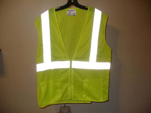 Vest Mesh Safety Work High Visibility Sz XL Class 2  ANSI/ISEA 75-3201 NEW