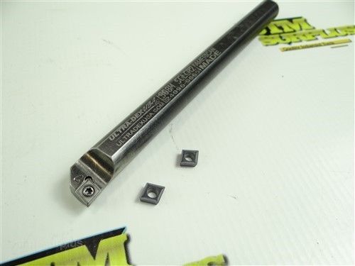 Ultra-dex  indexable boring bar 1/2&#034; shank x 7&#034; long  s10q-sclcr2 + inserts usa for sale
