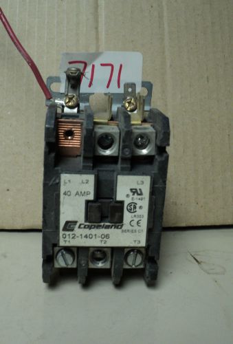 COPELAND MAGNETIC CONTACTOR 012140106 3 POLE 40A 50-60HZ 208-240V