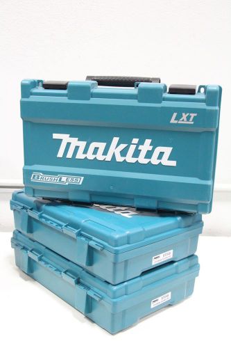 Lot of 3 Makita XT248 Plastic Empty Carrying Case for Hammer Drill Impact Driver